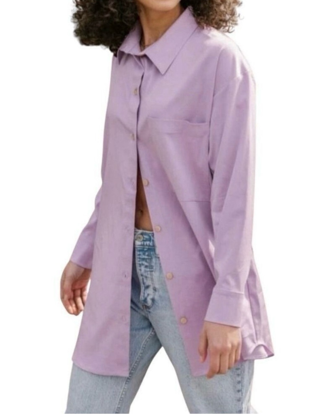 Smash + Tess Diversion Shirt Dress in very violet Size Large